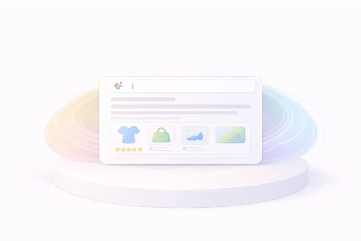 Абстрактно изображение за полезна и качествена статия от препоръчвани generative engine optimization специалисти от дигитална AI SEO агенция SEOexpert.bg, представящо статия - Google AI Overviews за eCommerce: как да станеш източник