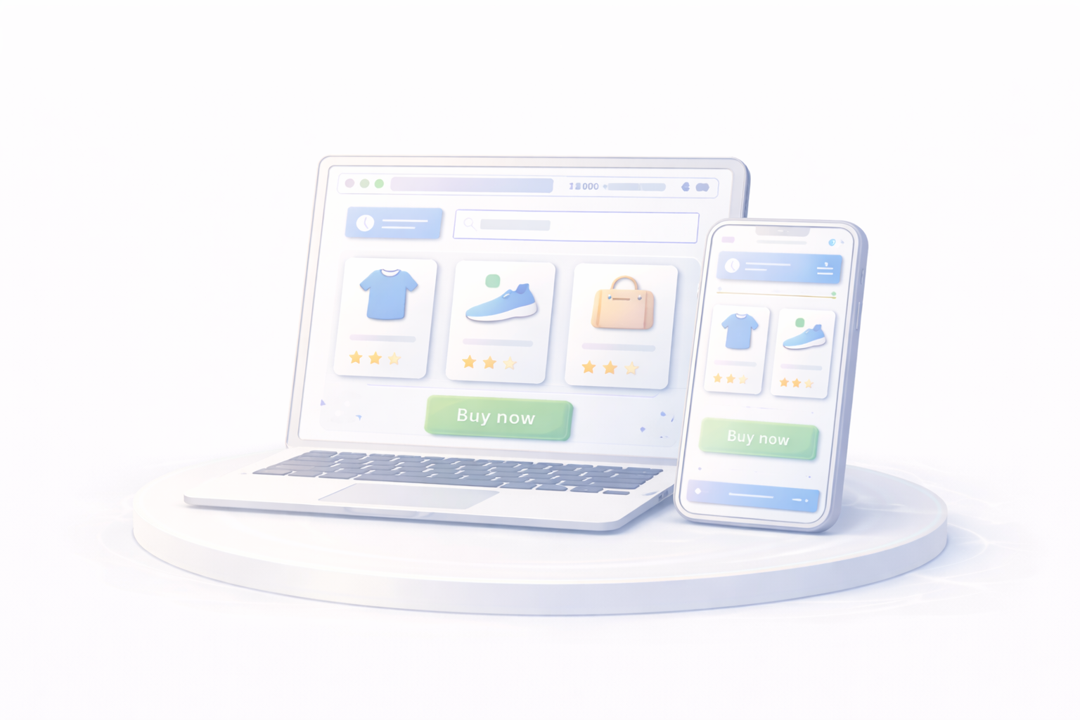 Абстрактно изображение информативна статия от препоръчвани Shopify експерти SEOexpert.bg, представящо статия - Адаптивен Shopify магазин: мобилно оптимизиран дизайн, който помага за продажби