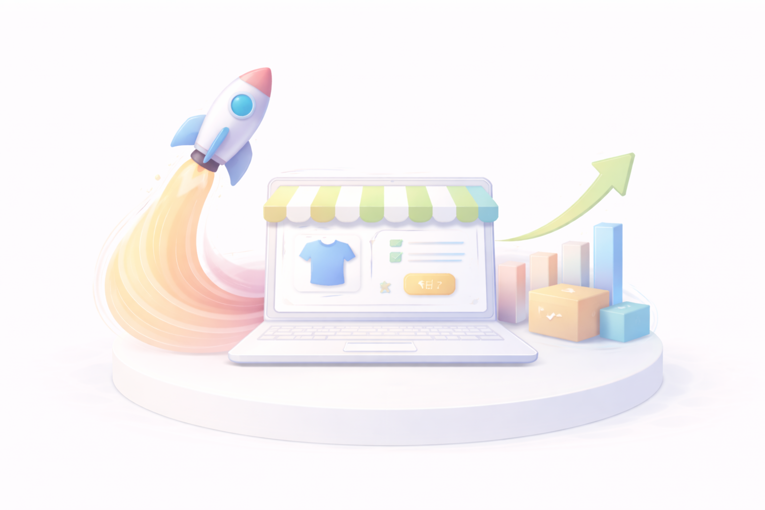 Абстрактно изображение за полезна и качествена статия от препоръчвани Shopify специалисти от SEOexpert.bg, представящо статия - Shopify агенция за стартиращи магазини: как да пуснеш MVP и да надградиш без преработки