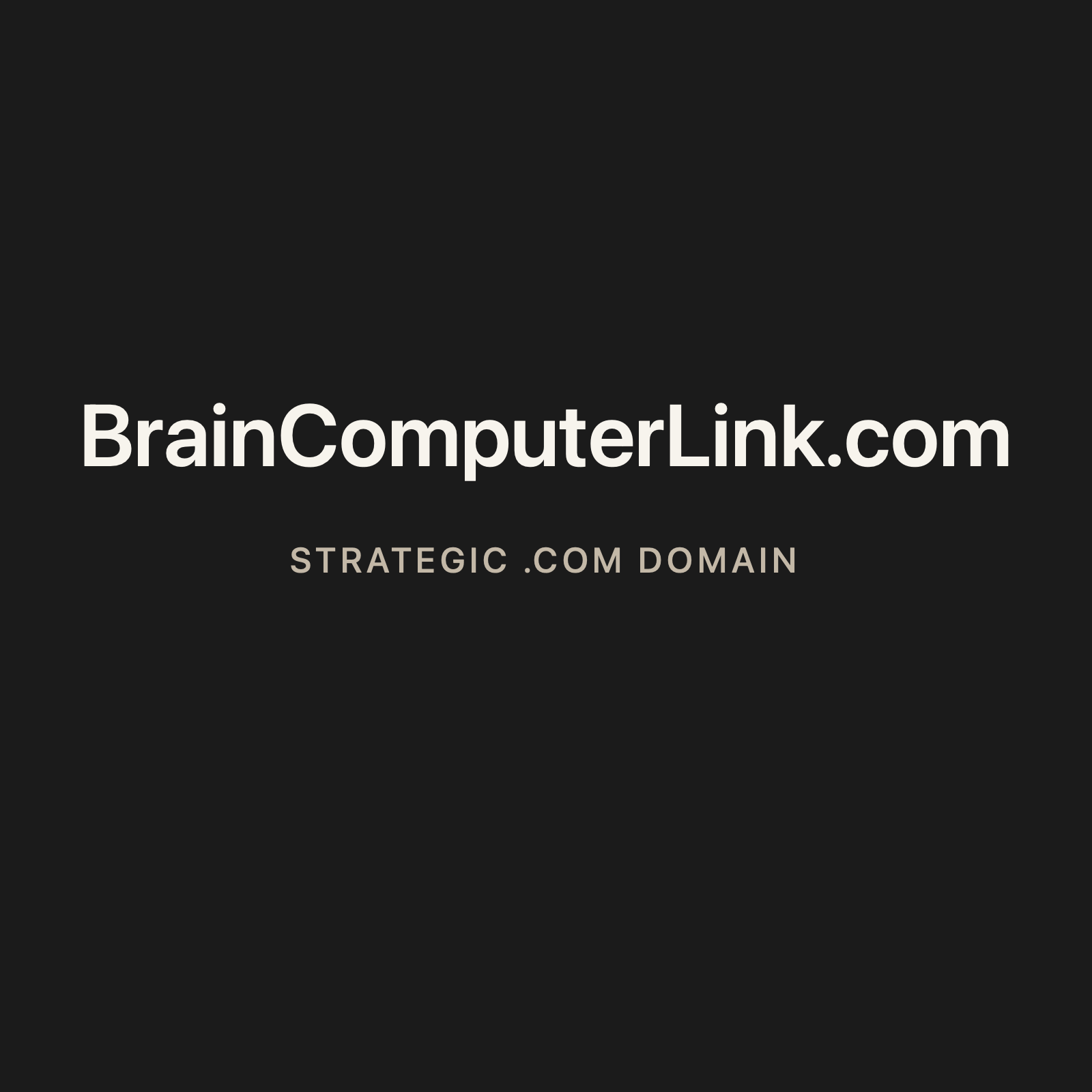 BrainComputerLink.com strategic solid graphite clean domain creative 2026-06-26