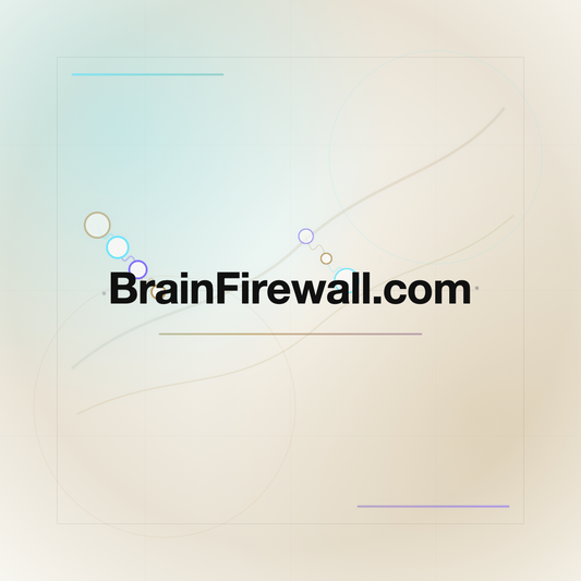 BrainFirewall.com premium centered domain banner v2
