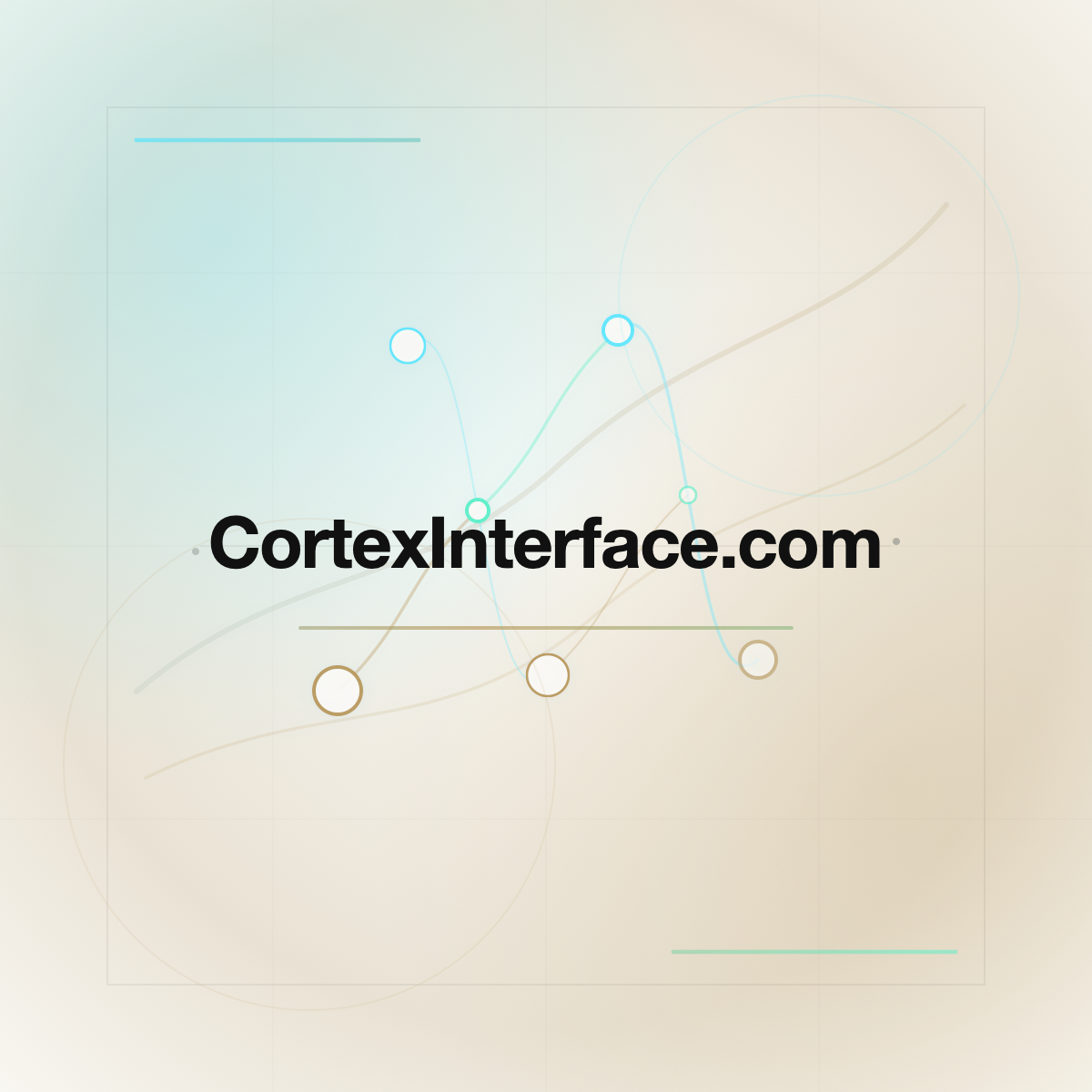 CortexInterface.com premium centered domain banner v2