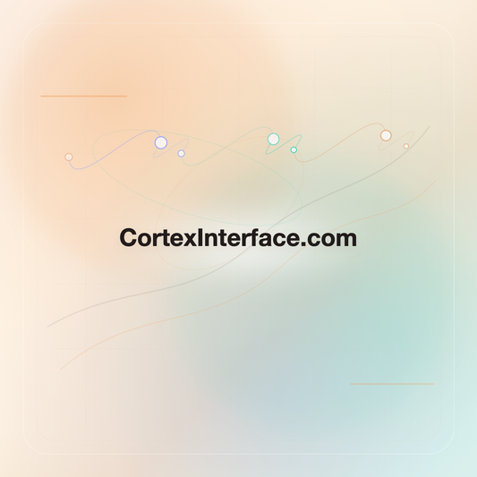 CortexInterface.com premium opalescent technology domain creative v9