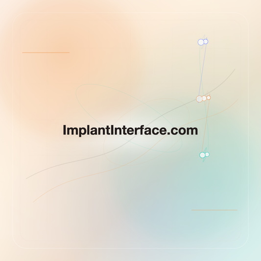 ImplantInterface.com premium opalescent technology domain creative v9