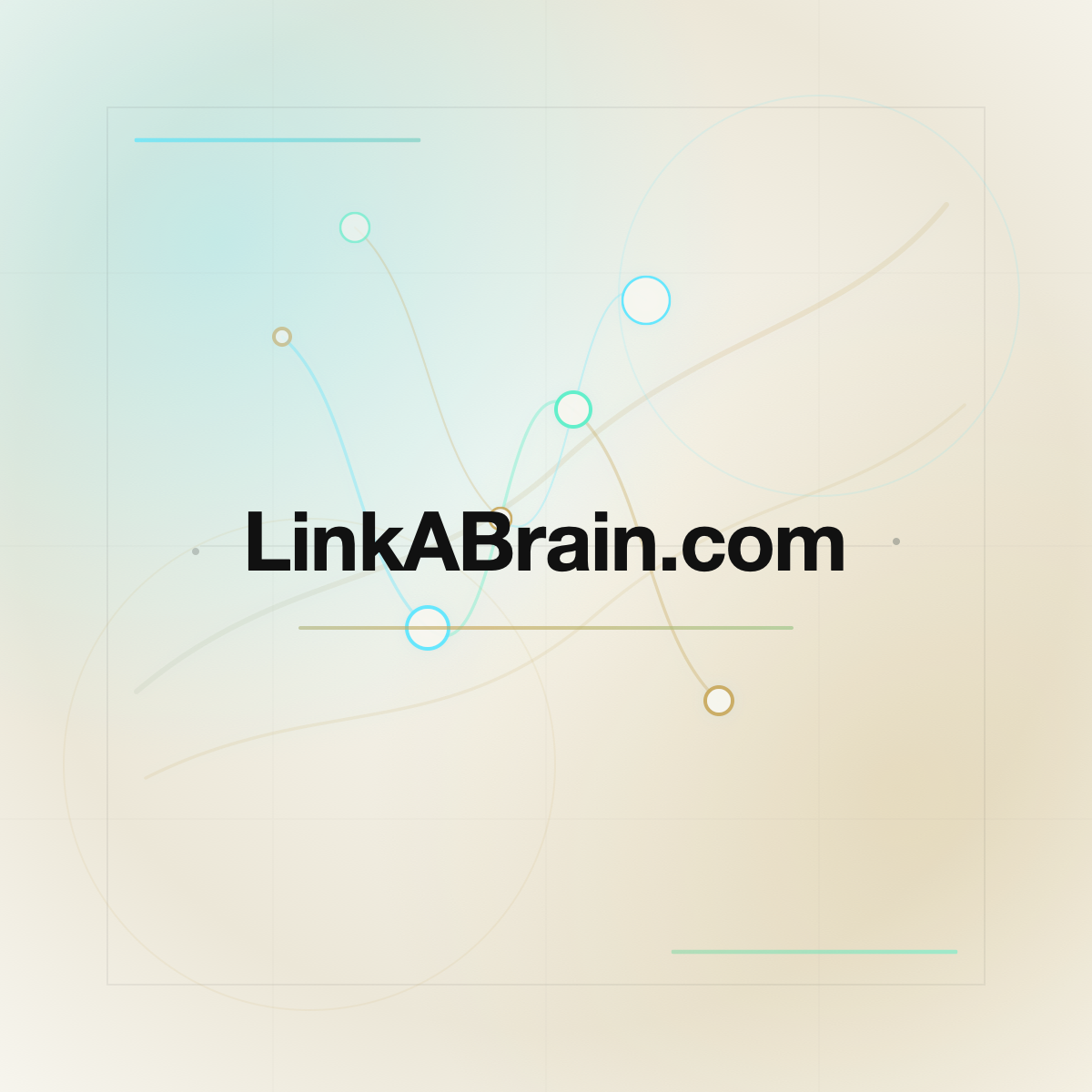 LinkABrain.com premium centered domain banner v2