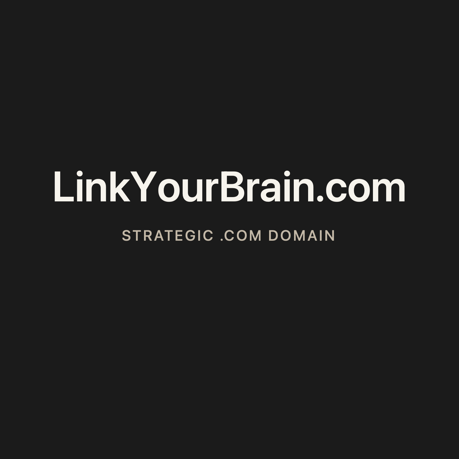 LinkYourBrain.com strategic solid graphite clean domain creative 2026-06-26