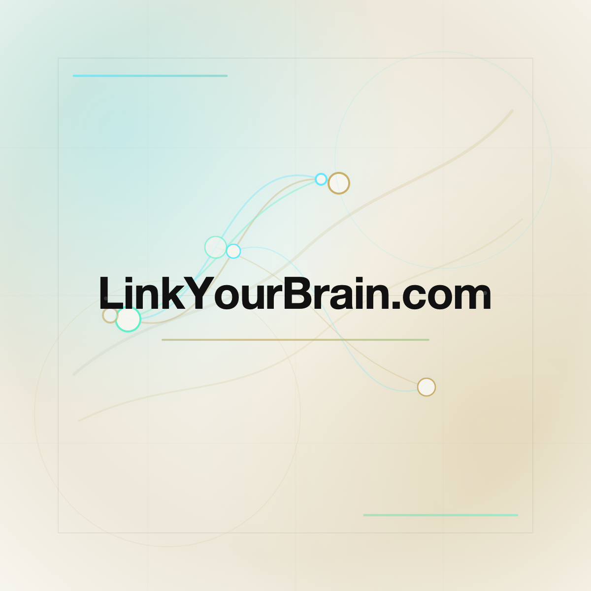 LinkYourBrain.com premium centered domain banner v2