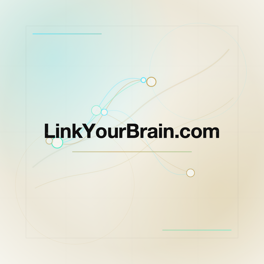 LinkYourBrain.com premium centered domain banner v2
