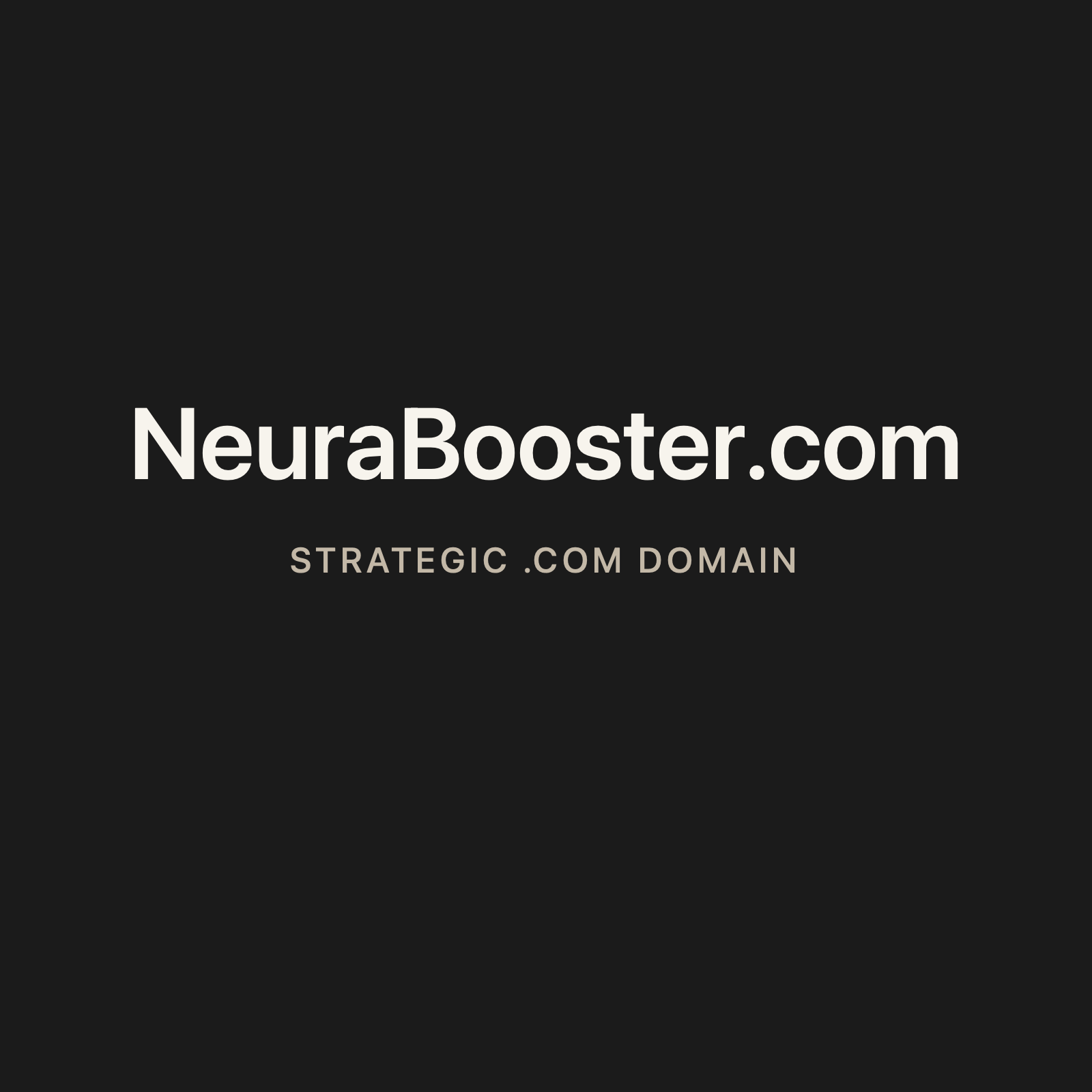 NeuraBooster.com strategic solid graphite clean domain creative 2026-06-26