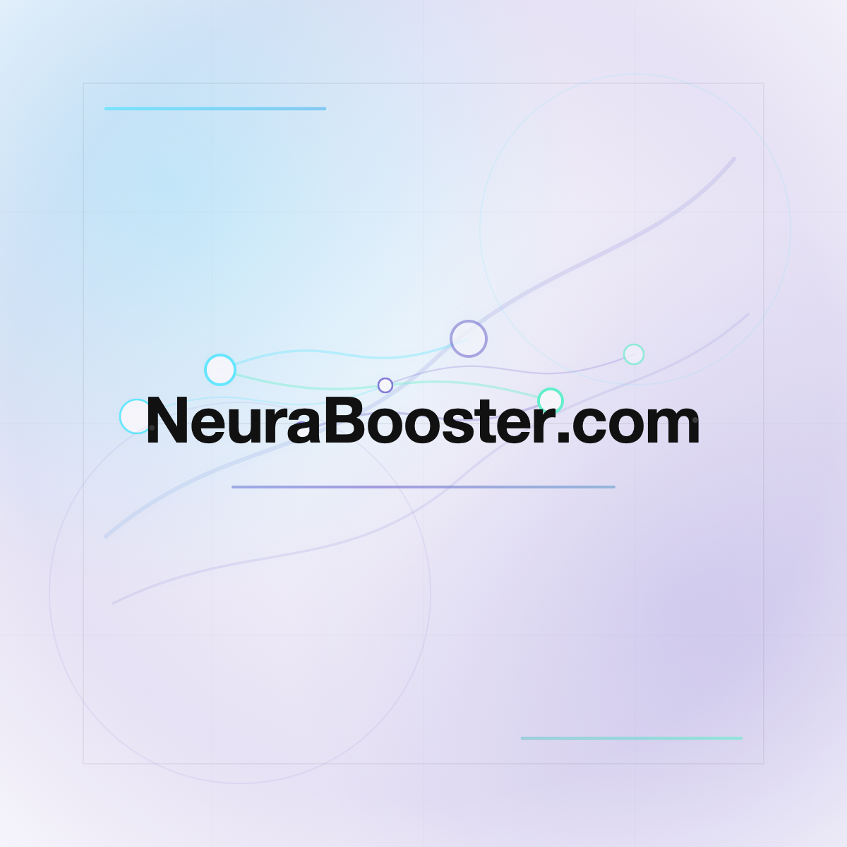 NeuraBooster.com premium centered domain banner v2
