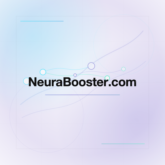 NeuraBooster.com premium centered domain banner v2