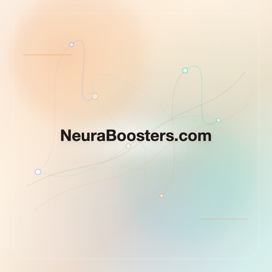 NeuraBoosters.com premium opalescent technology domain creative v9