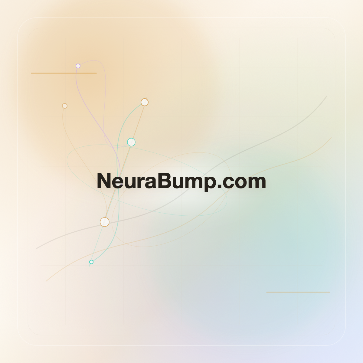 NeuraBump.com premium opalescent technology domain creative v9