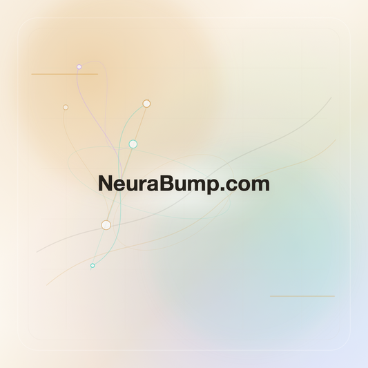 NeuraBump.com premium opalescent technology domain creative v9