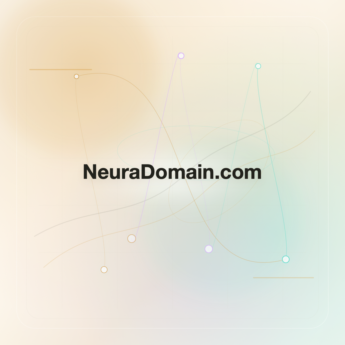 NeuraDomain.com premium opalescent technology domain creative v9