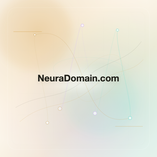 NeuraDomain.com premium opalescent technology domain creative v9