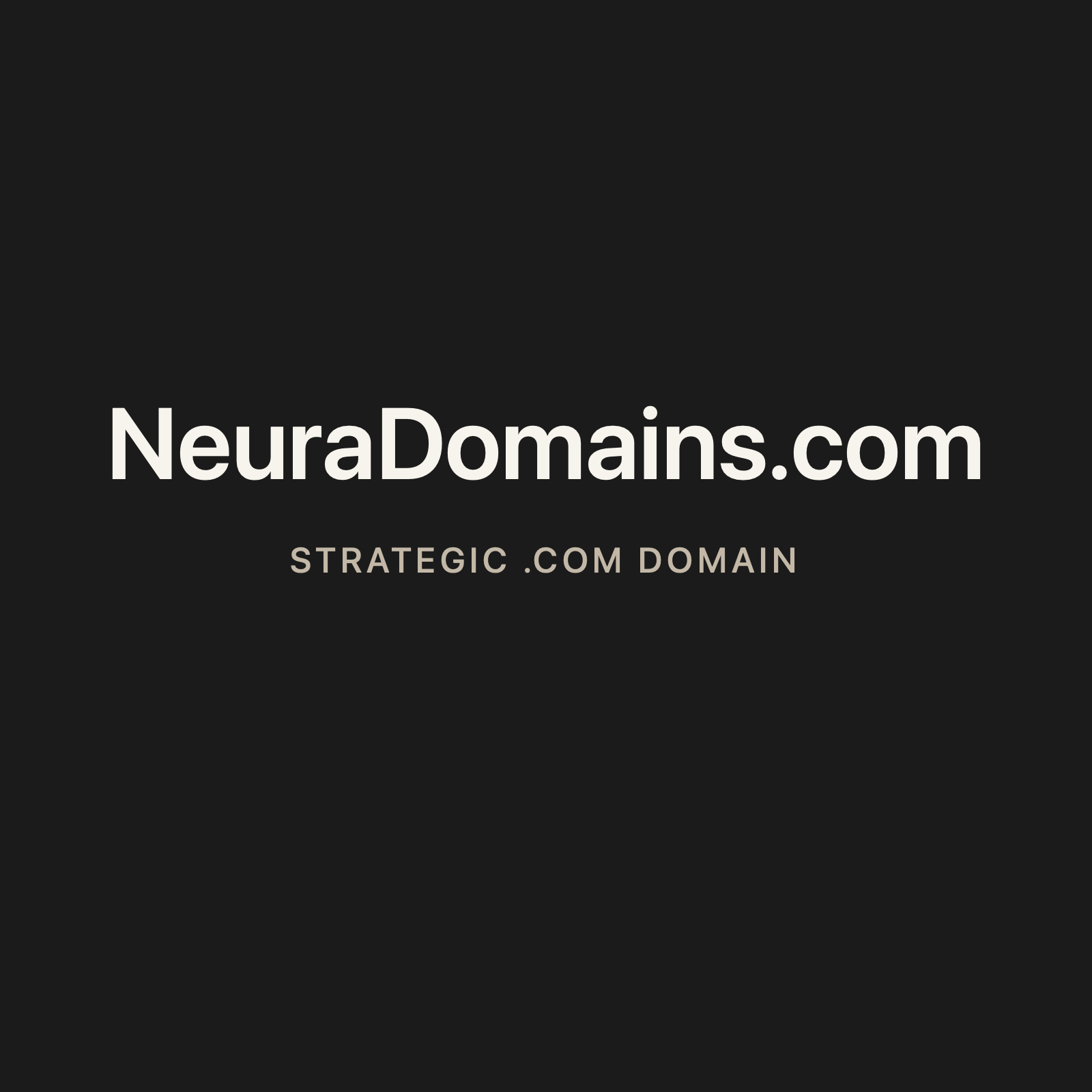 NeuraDomains.com strategic solid graphite clean domain creative 2026-06-26