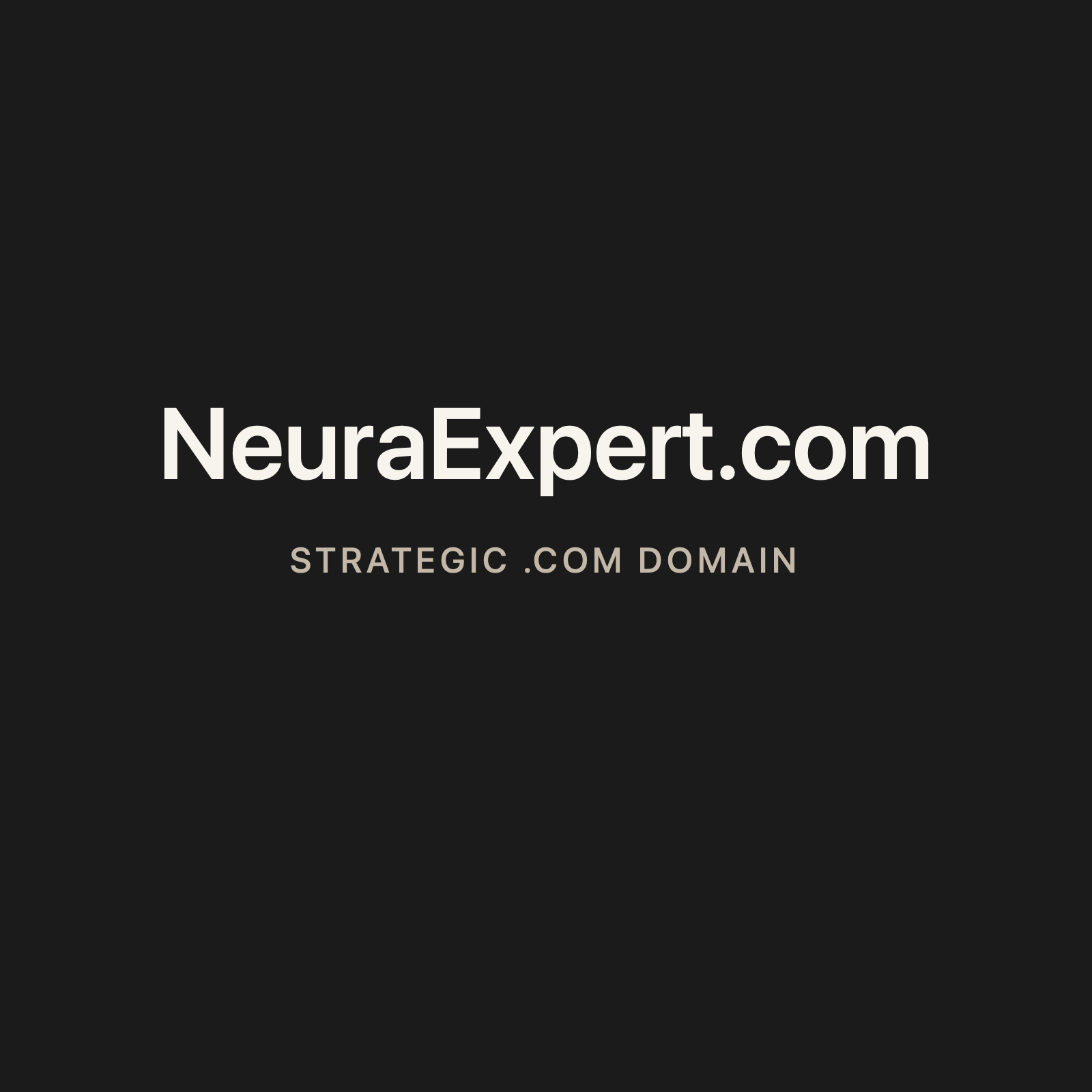 NeuraExpert.com strategic solid graphite clean domain creative 2026-06-26