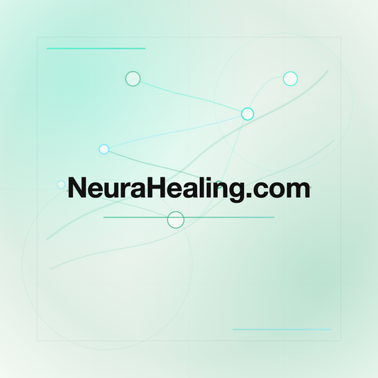NeuraHealing.com premium centered domain banner v2