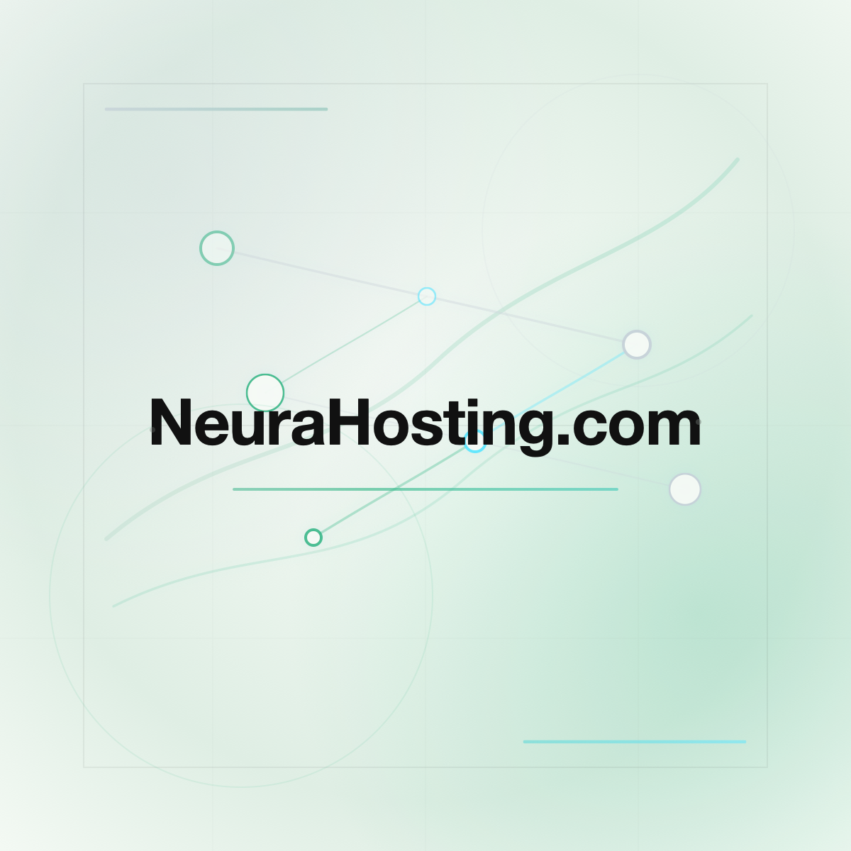 NeuraHosting.com premium centered domain banner v2