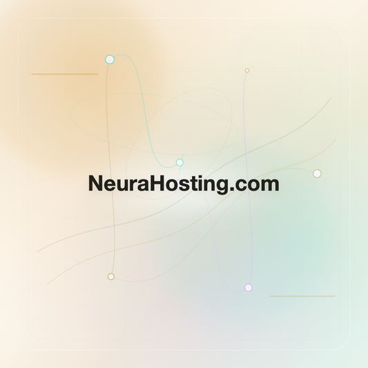 NeuraHosting.com premium opalescent technology domain creative v9