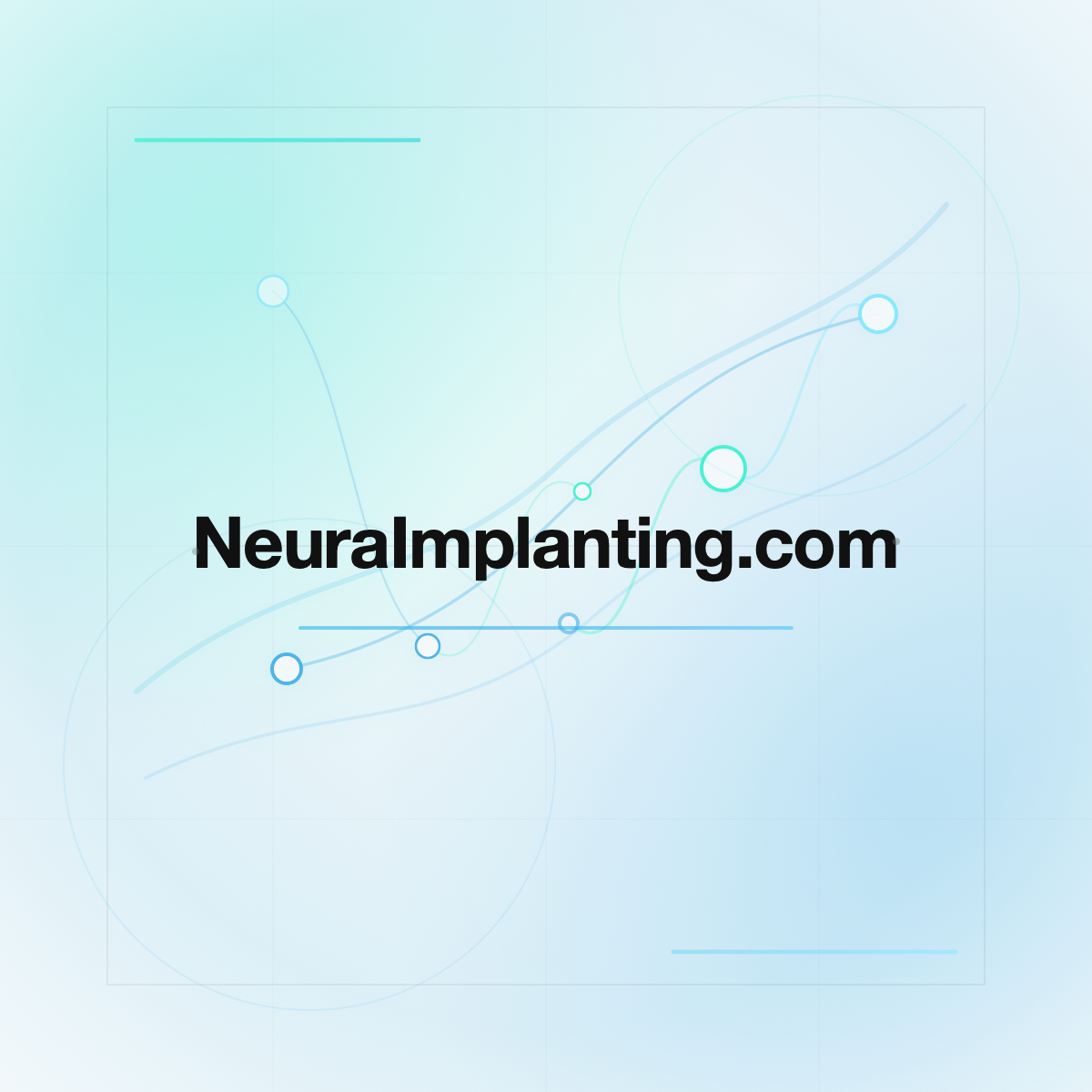 NeuraImplanting.com premium centered domain banner v2