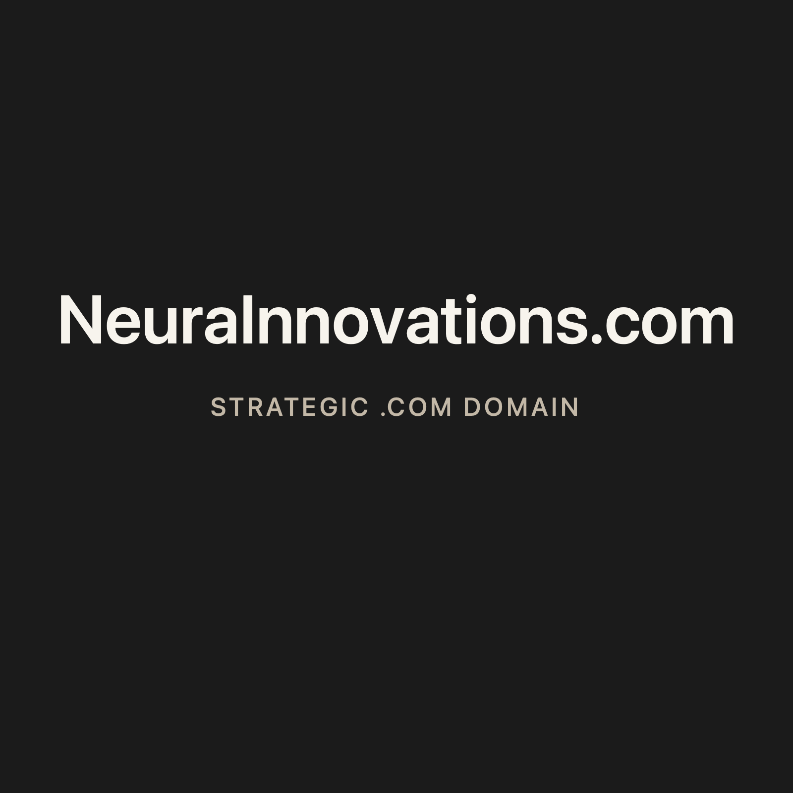NeuraInnovations.com strategic solid graphite clean domain creative 2026-06-26