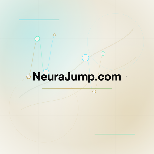 NeuraJump.com premium centered domain banner v2
