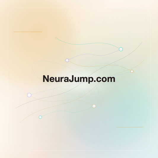 NeuraJump.com premium opalescent technology domain creative v9