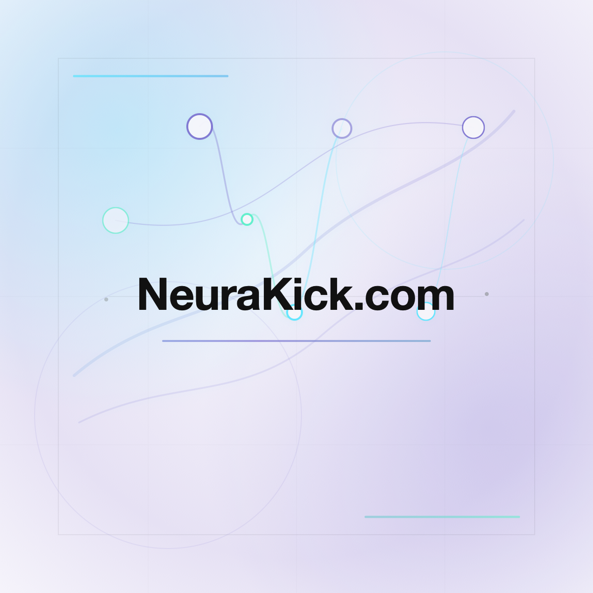 NeuraKick.com premium centered domain banner v2