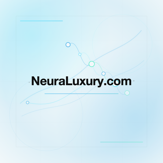 NeuraLuxury.com premium centered domain banner v2