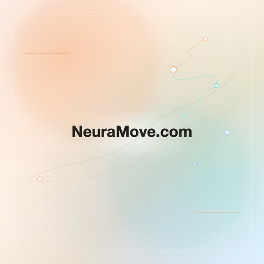 NeuraMove.com premium opalescent technology domain creative v9