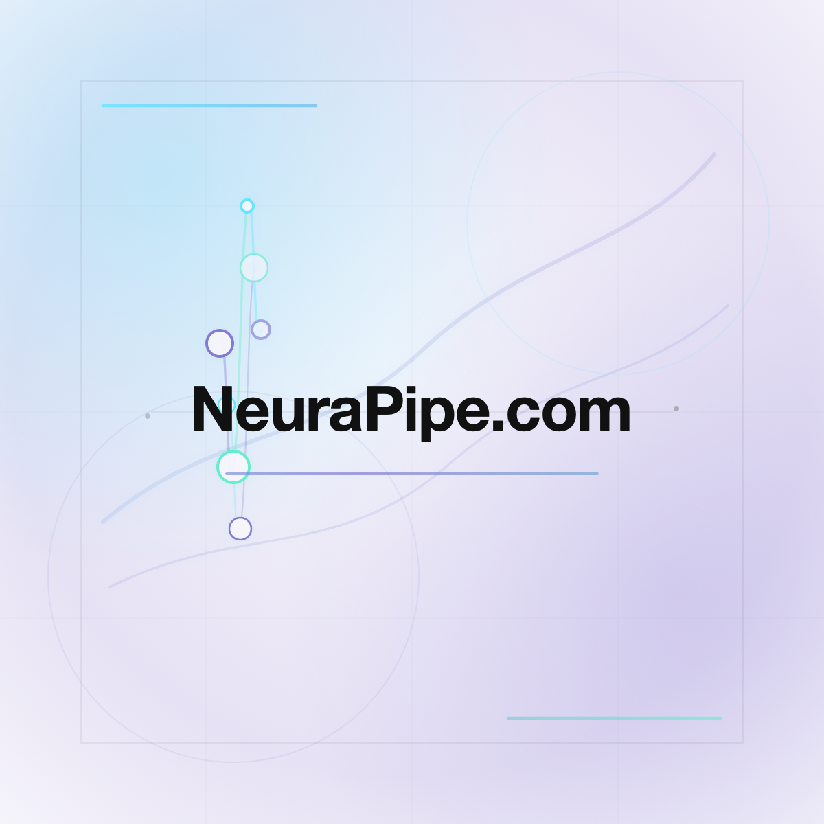 NeuraPipe.com premium centered domain banner v2
