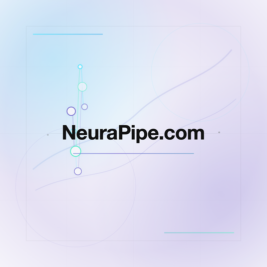 NeuraPipe.com premium centered domain banner v2