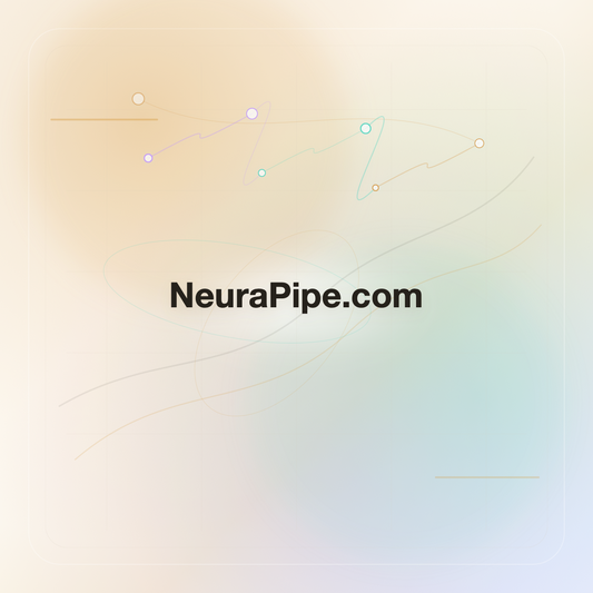 NeuraPipe.com premium opalescent technology domain creative v9