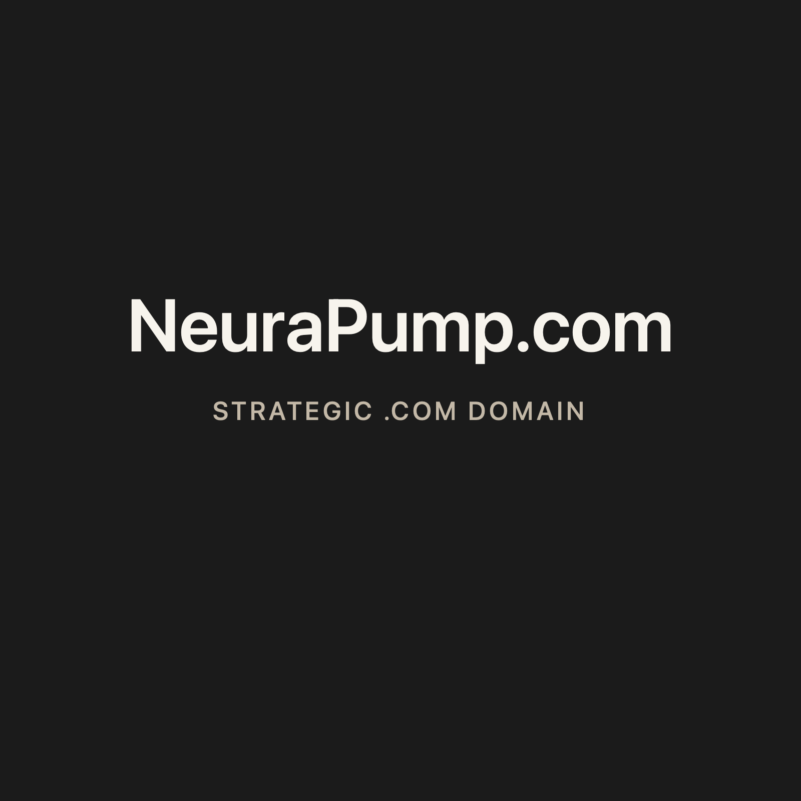 NeuraPump.com strategic solid graphite clean domain creative 2026-06-26