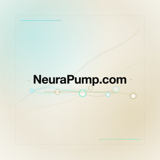 NeuraPump.com premium centered domain banner v2