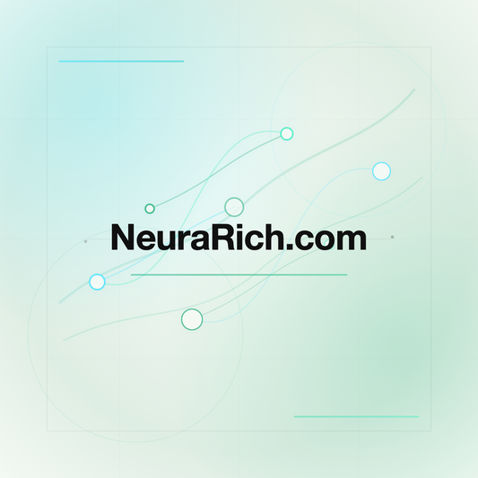 NeuraRich.com premium centered domain banner v2