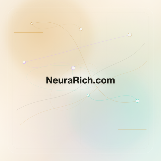 NeuraRich.com premium opalescent technology domain creative v9