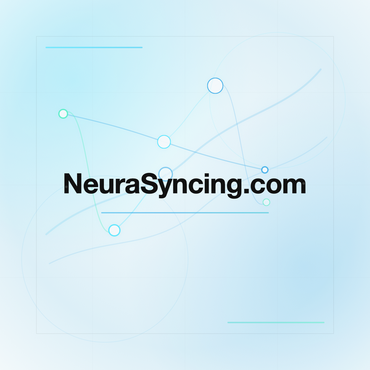 NeuraSyncing.com premium centered domain banner v2
