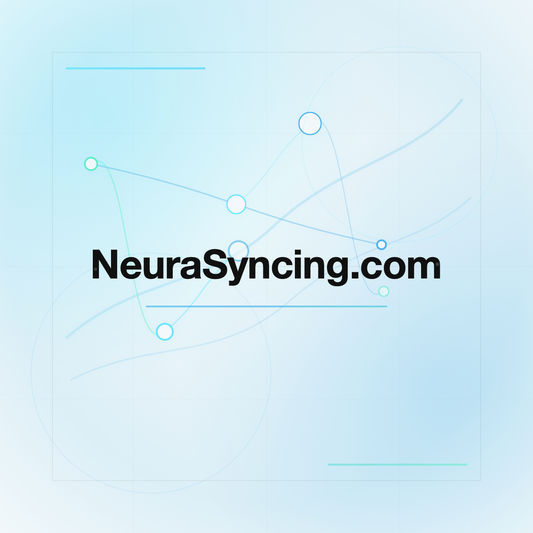 NeuraSyncing.com premium centered domain banner v2