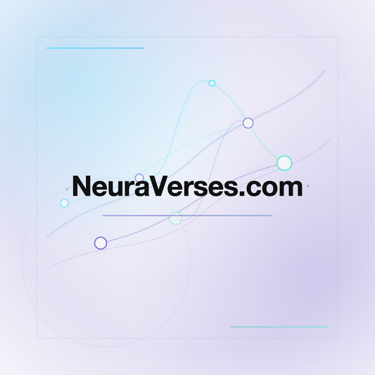 NeuraVerses.com premium centered domain banner v2