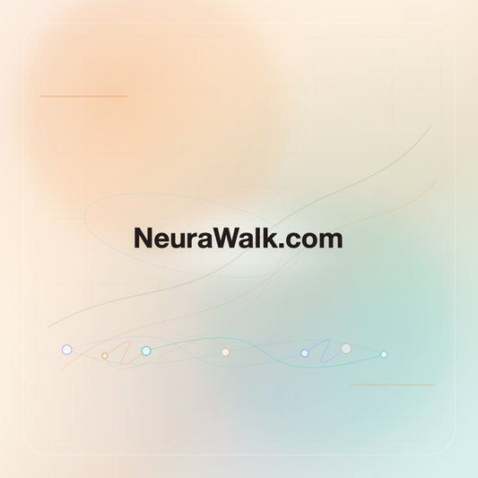 NeuraWalk.com premium opalescent technology domain creative v9