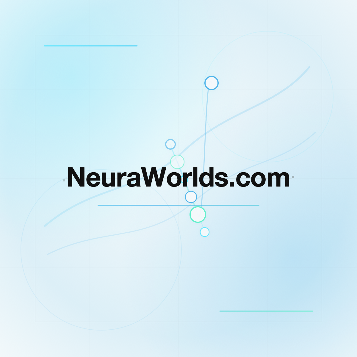 NeuraWorlds.com premium centered domain banner v2