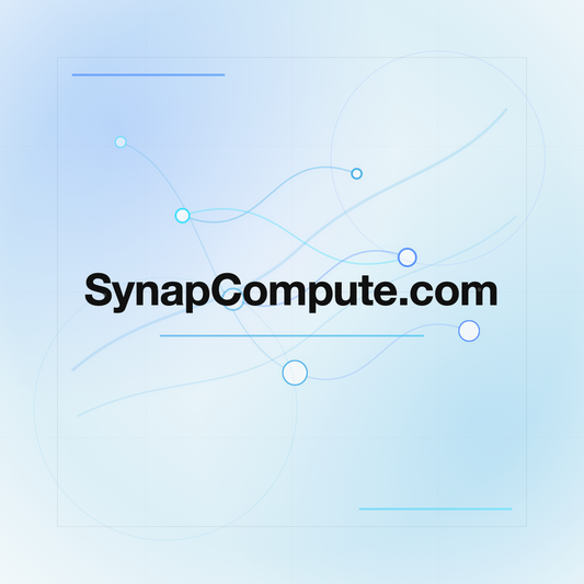 SynapCompute.com premium centered domain banner v2