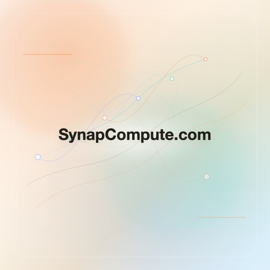 SynapCompute.com premium opalescent technology domain creative v9