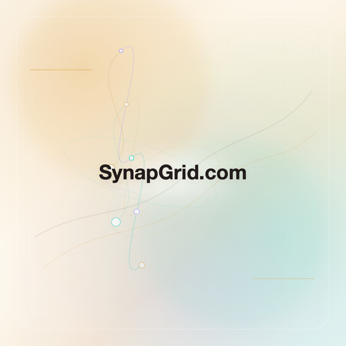 SynapGrid.com premium opalescent technology domain creative v9