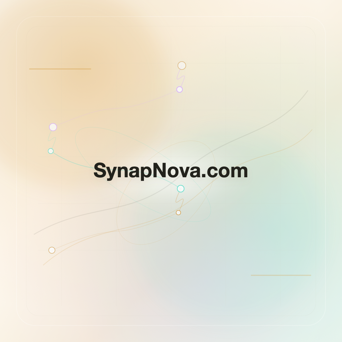SynapNova.com premium opalescent technology domain creative v9