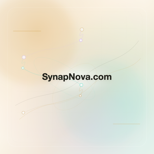 SynapNova.com premium opalescent technology domain creative v9