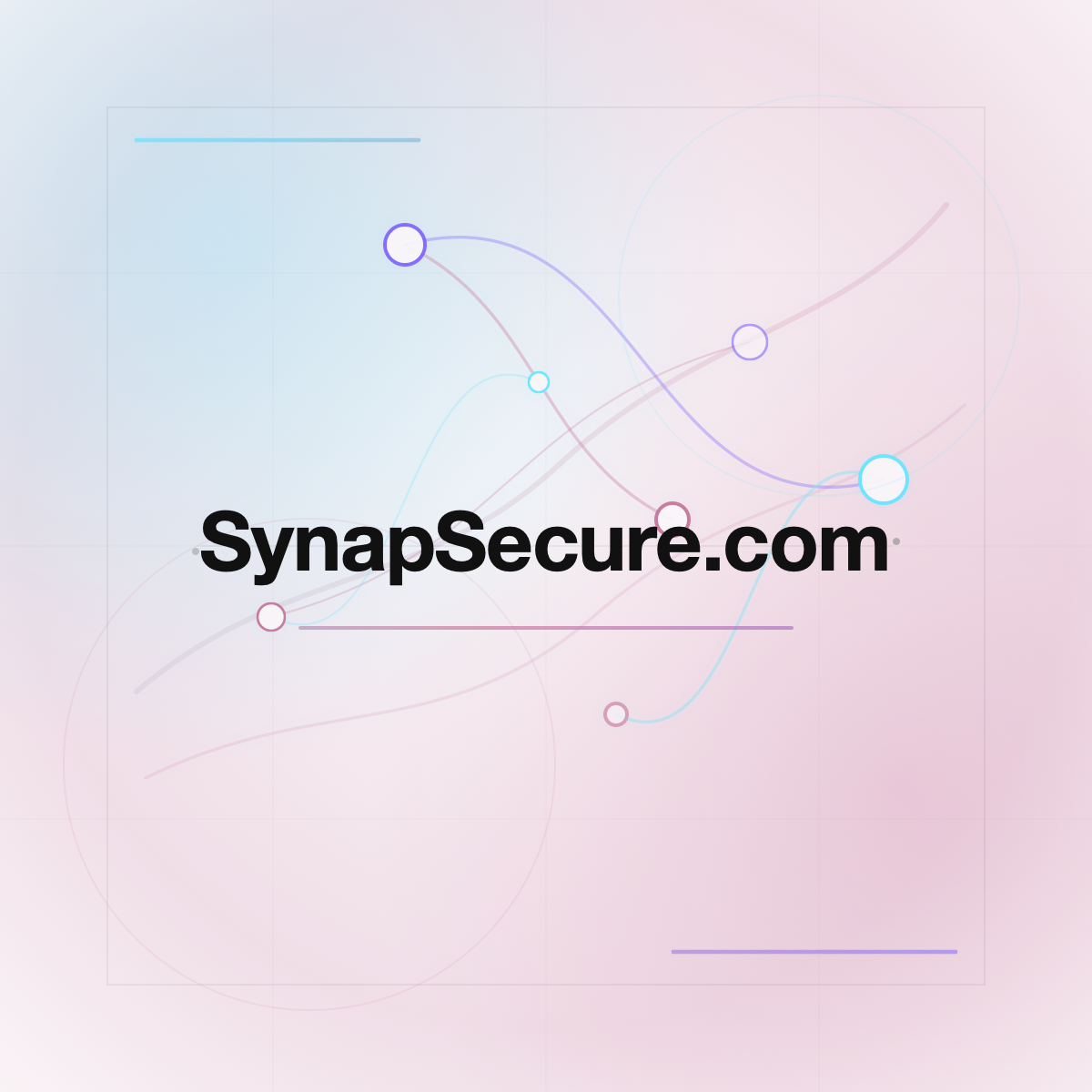SynapSecure.com premium centered domain banner v2